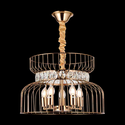 JS-SBL DF-09-065 Antique Brass Luxury Chandelier