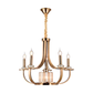 JS-SBL DF-09-066 Antique Brass Candle Arm Chandeliers