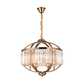 JS-SBL DF-09-069 Antique Brass Led Chandelier