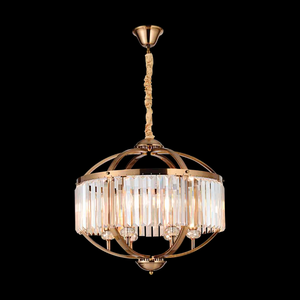 JS-SBL DF-09-069 Antique Brass Led Chandelier