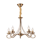 JS-SBL DF-09-071 Antique Brass Candle Arm Chandeliers