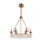 JS-SBL DF-09-073 Antique Brass Candle Arm Chandeliers