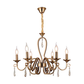 JS-SBL DF-09-076 Antique Brass Candle Arm Chandeliers