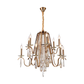 JS-SBL DF-09-081 Antique Brass Candle Arm Chandeliers
