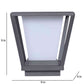Zyvion Grey Aluminium Wall Light  | E27 holder | Included Bulb | Eliante by Jainsons Lights