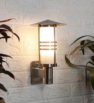 Eliante Fuerte Silver Mild Steel Outdoor Wall Lights DH1213A