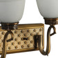Gold Metal Wall Light - DO-9-2W - Included Bulb