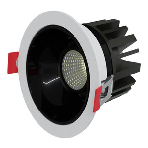 JS-TRL Dusky 12w Round In-Ceiling Tilt Colored Reflector Cob Downlight