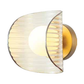 JS-SBL ER-07-256 Brass & Amber Led Wall Lights