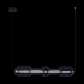 JS-SBL ER-10-298 Black & Blue Rectangular Hanging Lights