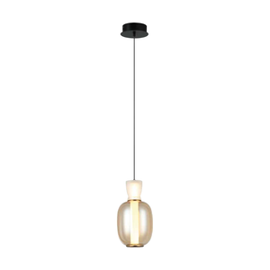 JS-SBL ER-10-318 White & Smoke Glass Hanging Lights
