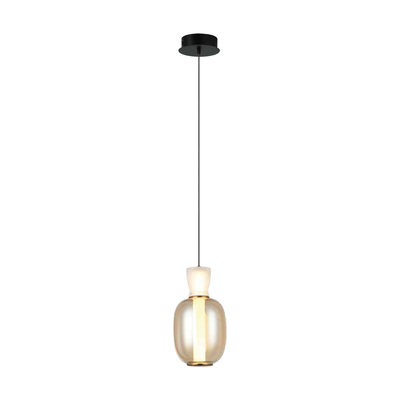 JS-SBL ER-10-318 White & Smoke Glass Hanging Lights