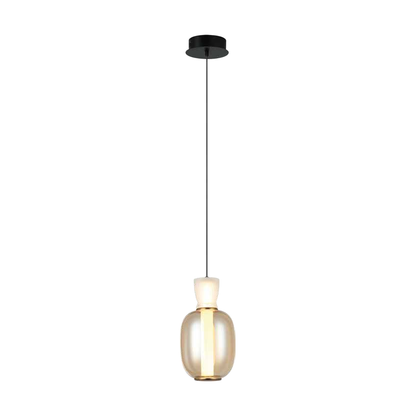 JS-SBL ER-10-318 White & Smoke Glass Hanging Lights