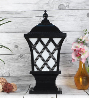 ELIANTE Black Aluminium Outdoor Gate Light - EXPREES-BK