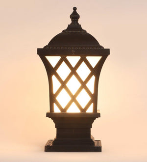 ELIANTE Black Aluminium Outdoor Gate Light - EXPREES-BK