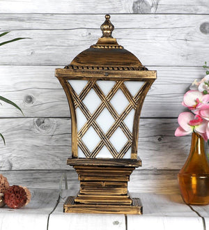 ELIANTE Gold Aluminium Outdoor Gate Light - EXPREES -GOLD