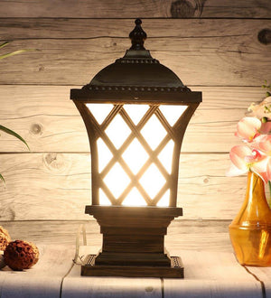 ELIANTE Gold Aluminium Outdoor Gate Light - EXPREES -GOLD