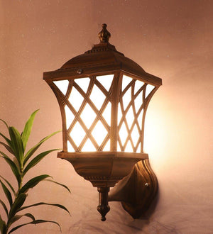 ELIANTE Gold Aluminium Outdoor Wall Light - EXPREES- WL- GD