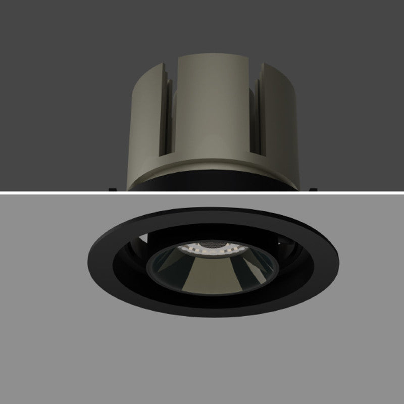 JS-TRL Encircle 20w Square Tiltable Colored Reflector Cob Downlight