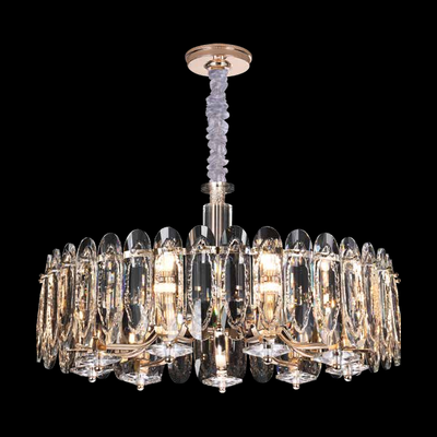JS-SBL FL-10-020 Smoke & Clear Crystal Chandeliers