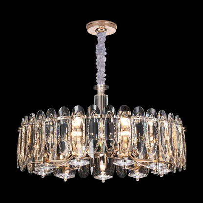 JS-SBL FL-10-020 Smoke & Clear Crystal Chandeliers