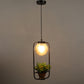 Black Metal Hanging Light - FLOWER-HL - Included Bulb