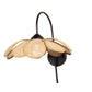 Eliante by Jainsons Lights | Black Iron Wall Light | FLOWER-WALL