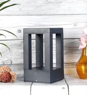 ELIANTE Grey Aluminium Outdoor Gate Light - FOLLRLEG- 12WATT