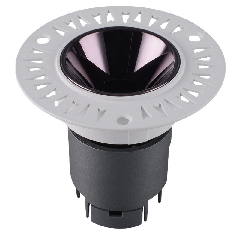 JS-TRL Flare-Trimless 7w Round In-Ceiling Tilt Colored Reflector Cob Downlight