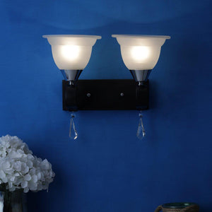 Black Metal Wall Light - G-20-2W-E27 - Included Bulb