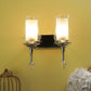 Silver Metal Wall Light - GB-77-2W-MIX - Included Bulb
