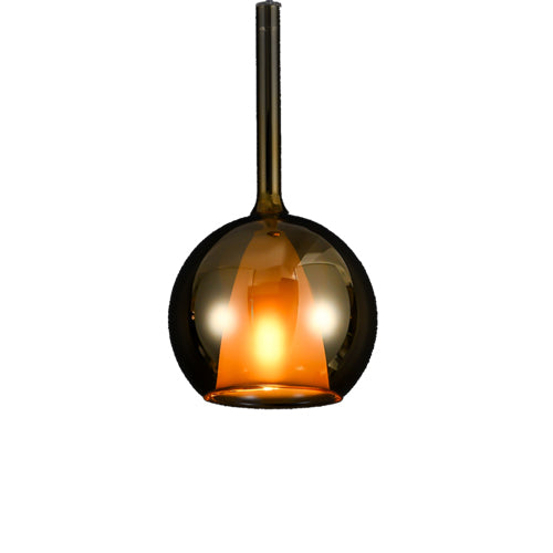 JSPHILO 4-354-1xE14-Gold Impressions Glass Hangings