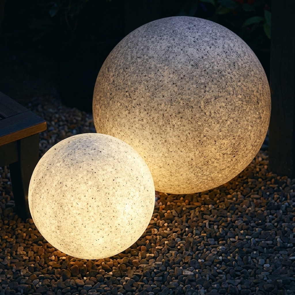 Eliante Garden Ball Light – Stone, E27 (GEF-2041)