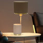 JS-GL-0046-T BR - Texture Brown & Gold Metal Modern Table Lamp