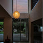 JS-GL-10085-1 - Antique Brass Metal & Fabric Cloth Shade Hanging Light
