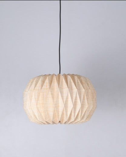 JS-GL-10090-1 - Black Metal & Origami Paper Modern Hanging Light