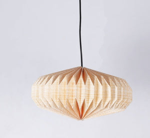 JS-GL-10092-1 - Black Metal & Origami Paper Modern Hanging Light