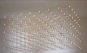 JS-GL-1090 - Gold Stainless Steel Led Chandelier