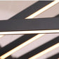 JS-GL-1163-1500 - Black Metal & Acrylic Rectangular Hanging Light