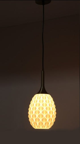 JS-GL-1752-1 - ANTIQUE BRASS METAL & PLA Modern Hanging Light