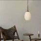 JS-GL-1752-1 - ANTIQUE BRASS METAL & PLA Modern Hanging Light