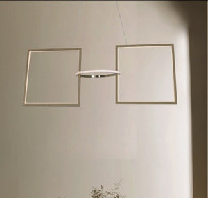 JS-GL-2023-3 - Gold Metal & Acrylic Modern Hanging Light