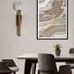 JS-GL-2025-WH - Antique Brass Metal & Glass Modern Wall Light