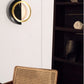 JS-GL-20255-BK - Antique Brass Metal & Black Marble & Acrylic Modern Wall Light
