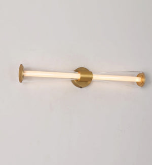 JS-GL-20264-W - Antique Brass Metal & Acrylic & Glass Led Mirror Lights