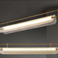JS-GL-2029 - Antique Brass Metal & Acrylic Led Chandelier