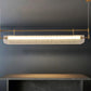JS-GL-2029 - Antique Brass Metal & Acrylic Led Chandelier