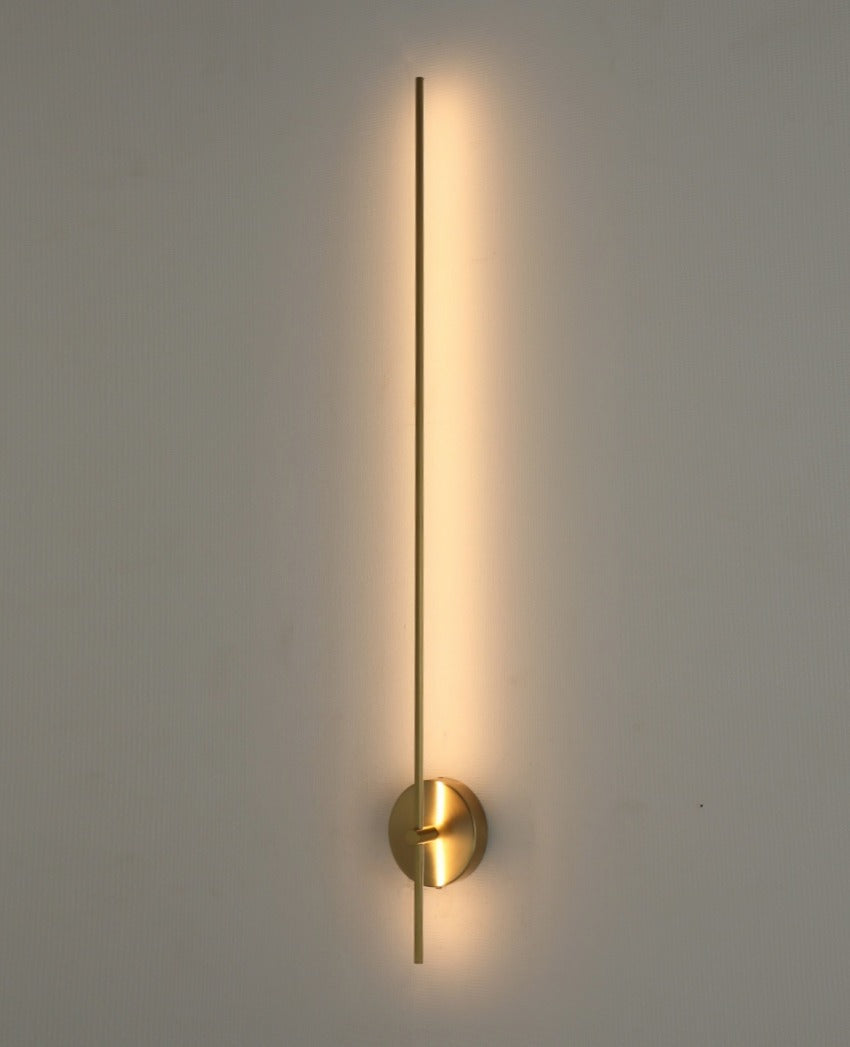 JS-GL-2031-D - Antique Brass Metal & Acrylic Modern Wall Light