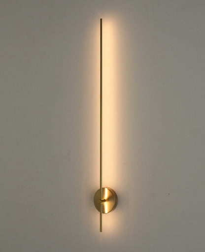 JS-GL-2031-D - Antique Brass Metal & Acrylic Modern Wall Light