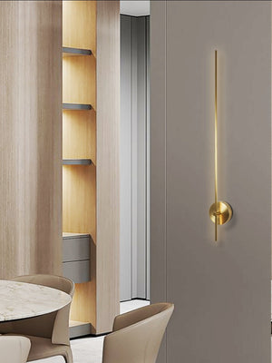 JS-GL-2031-D - Antique Brass Metal & Acrylic Modern Wall Light